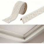 ruban decoratif autoadhesif 3d floral blanc classique 2.3m 12cm autoadhesif instructions
