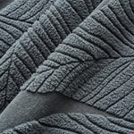 housse canapé rétractable gris feuilles moderne poche adhésive places 68cm 99cm