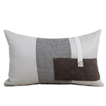 housse coussin carré orange motif géométrique moderne adhésif décoration intérieur