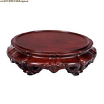 théière artisanale bois sculpté support figurines vase pot fleur trưng bày bàn trà đồ