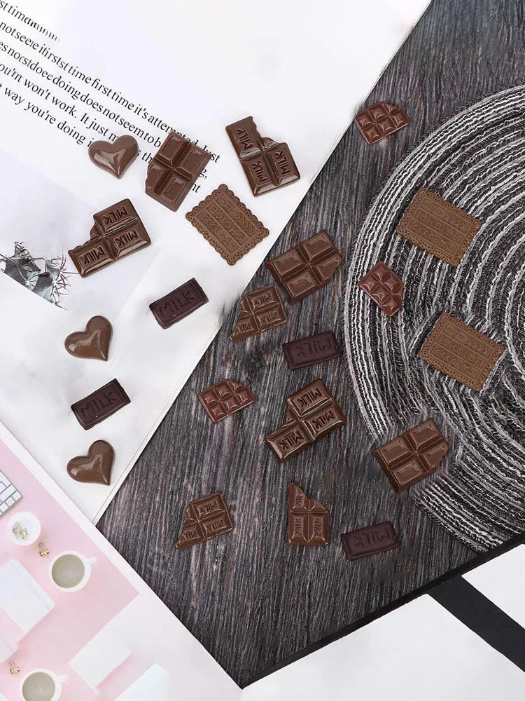chocolat miniature deco biscuit cabochon flatback bricolage maisonpoupée ornement japonais noel