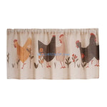 rideau marron foncé oiseaux fleurs rustique semi transparent 70cm 60cm 100cm 60cm