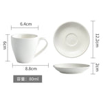 tasses céramique porcelaine sous tasses couleur unies moderne respectueux environnement bleu vert orange jaune