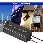transformateur alimentation led 12w 24v 36v 280ma ip65 waterproof noir industrial