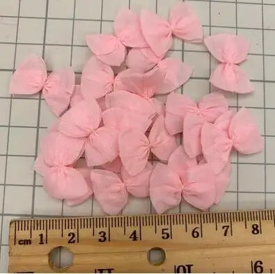 rubans nœuds couleur rose pâle beige clair vert pastel décoratifs élégants écologiques polyester tissu