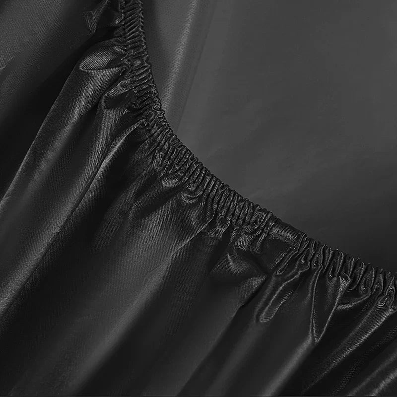 housse lit adulte polyester élastique solide noir moderne ajustable grande taille