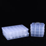 boîte rangement transparente moderne bijoux vis 15 18 24 28 30 36 compartiments amovible