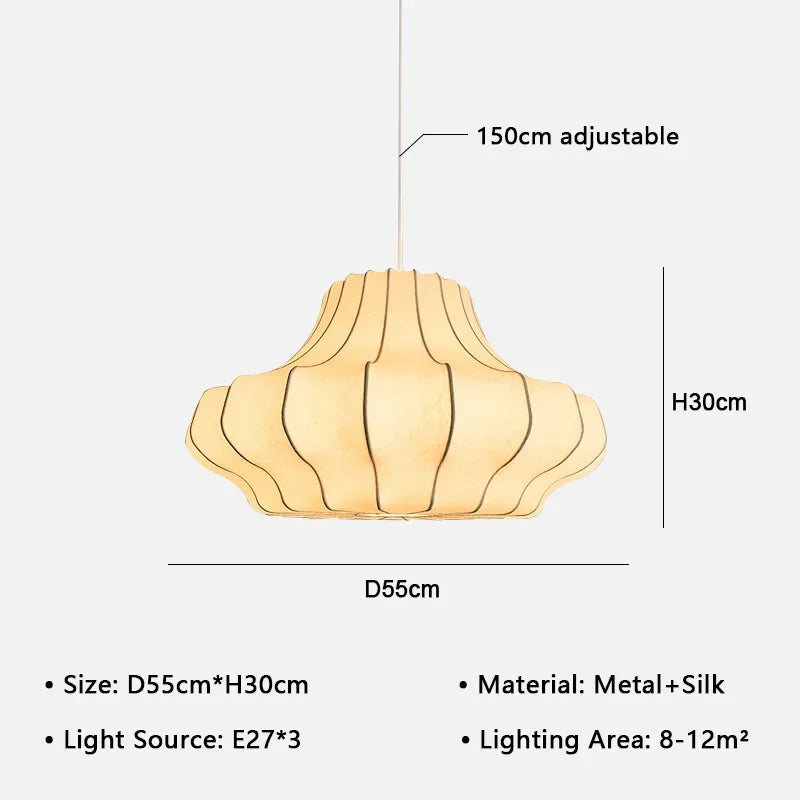 suspension lumineuse moderne blanc beige rayures verticales câble suspendu 4200K 3000K 6500K