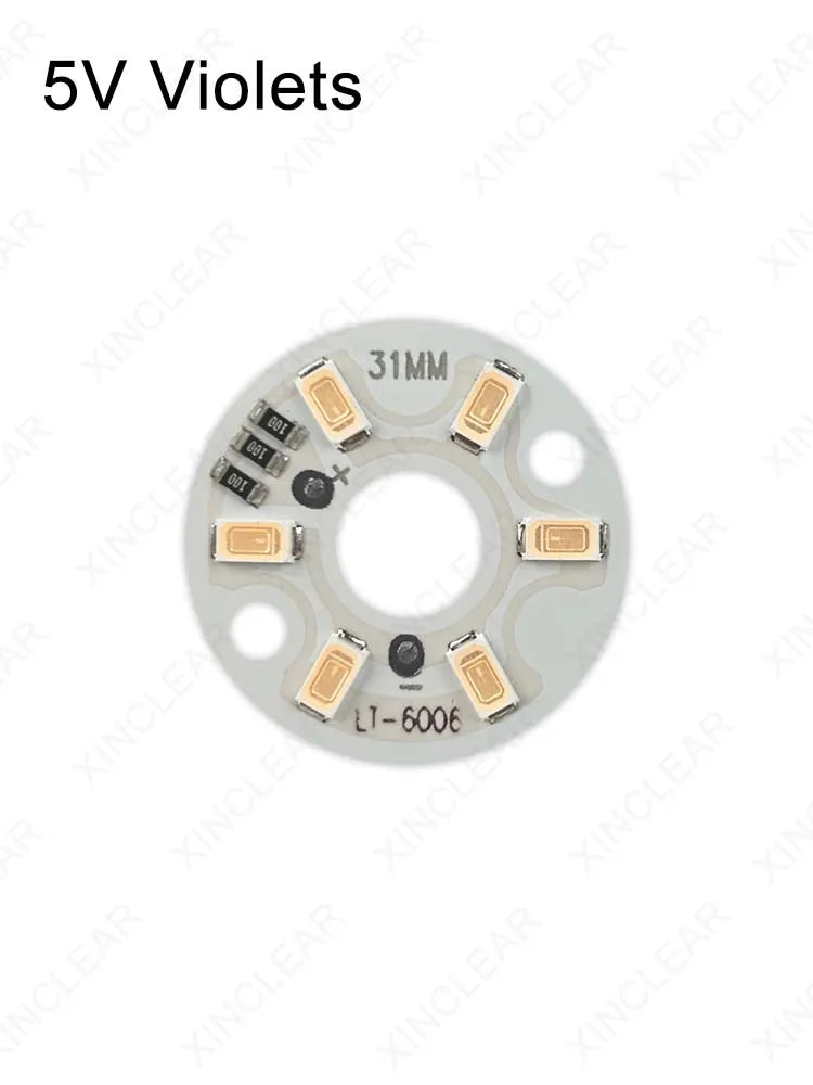 plaque led diamètre 32mm blanc circulaire modernes câbles rouges noirs