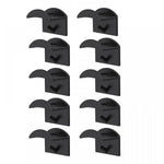 supports stockage murals adhésifs casquettes rouges noires brodées minimalistes 10 pièces