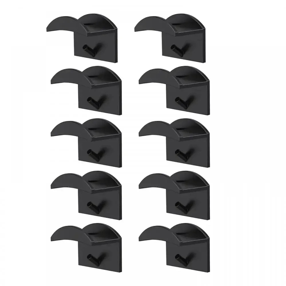supports stockage murals adhésifs casquettes rouges noires brodées minimalistes 10 pièces