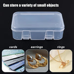 boîtes rangement transparentes clips fermeture poignées bijoux accessoires bricolage modernes pratiques