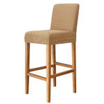 Housse chaise jaune rayée moderne adhésive polyester bar stool banquet