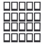 cadres photo aimants couleurs violet rose bleu moderne minimaliste cartes postales
