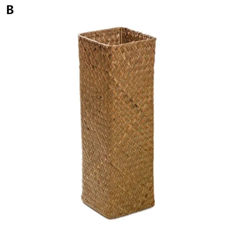 vases tressés paille fleurs séchées branches sèches décoration naturelle bohème rustiqueintérieur arrangement floral