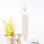 décoration murale dreamcatcher macramé franges boho occasion eid beigeclair