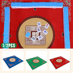 tapis table jeu société rouge bleu vert motifs floraux caractères chinois classique imperméable polyester