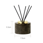 ensemble salle bain marbre distributeur savon porte savon diffuseur huiles essentielles noir doré