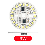 Chip LED 3W 5W 7W 9W 12W Blanc Opacité Moderne Câble 220V 240V SMD
