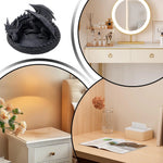 plateau rangement dragon écailleux noir blanc réutilisable support bijoux accessoires fantaisie decoratif