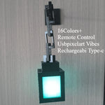 lampe murale décorative moderne led rechargeable télécommande couleurs variées cubique angularité
