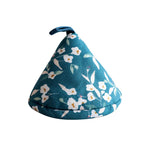 poignées plat gants cuisine antiderapants fleurs bleu vert jaune décoratifs four cuisine festive