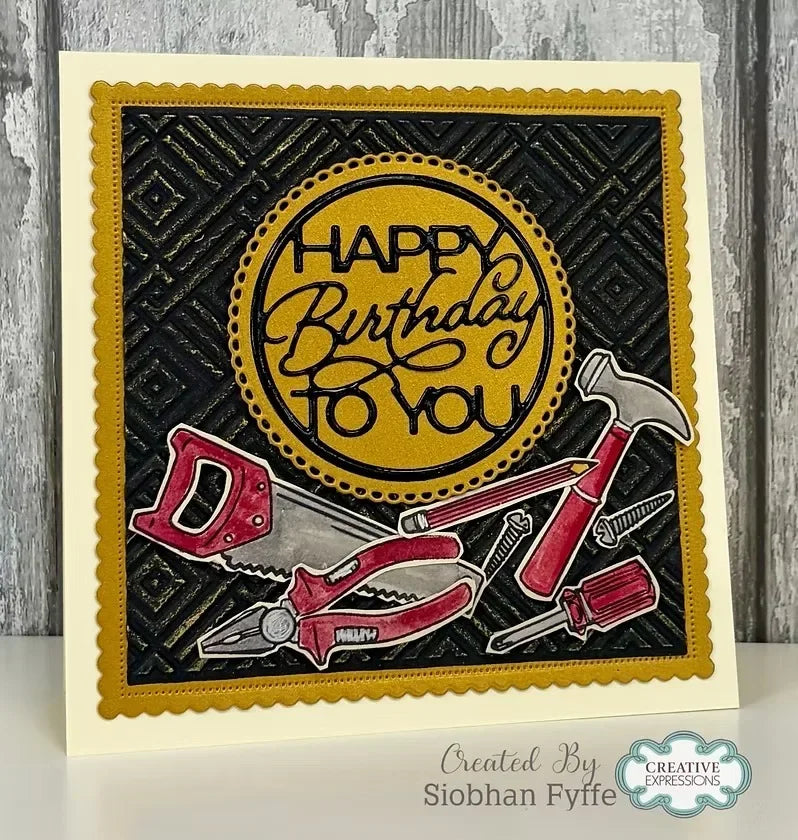 tampons transparents happy birthday fleurs animaux coeurs outils géométriques textes cartonnage anniversaire