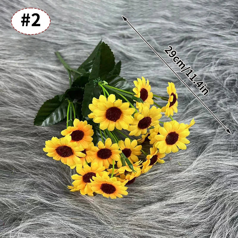 bouquet artificiel fleurs jaunes vert decoration mariage anniversaire diplome deco intérieur moderne minimaliste