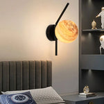 lampe murale moderne marbrée verre noir doré chambre cuisine minimaliste
