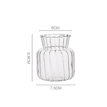 vases transparents modernes verre cristal pot fleur terrarium hydroponique arrangement table pièce