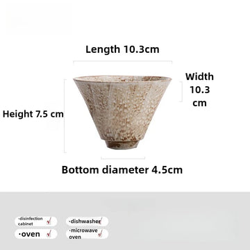 tasses porcelaine rustique marron beige gris texture grungy artisanal respectueux environnement