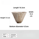 tasses porcelaine rustique marron beige gris texture grungy artisanal respectueux environnement