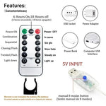 guirlande lumineuse étoiles blanc chaud moderne télécommande alimentation USB imperméable IP65