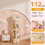 boîtes rangement jouets transparentes moderne rose clair pliables multifonctions organisation enfants storage zipper toy