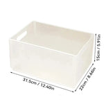 boîtes rangement pliables plastique moderne beige poignées boucles ridées stockage multifonctionnel