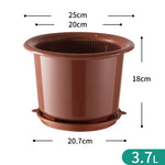 pots fleurs orchidée double couche aeration moderne boucle rotative blancintérieur trous base