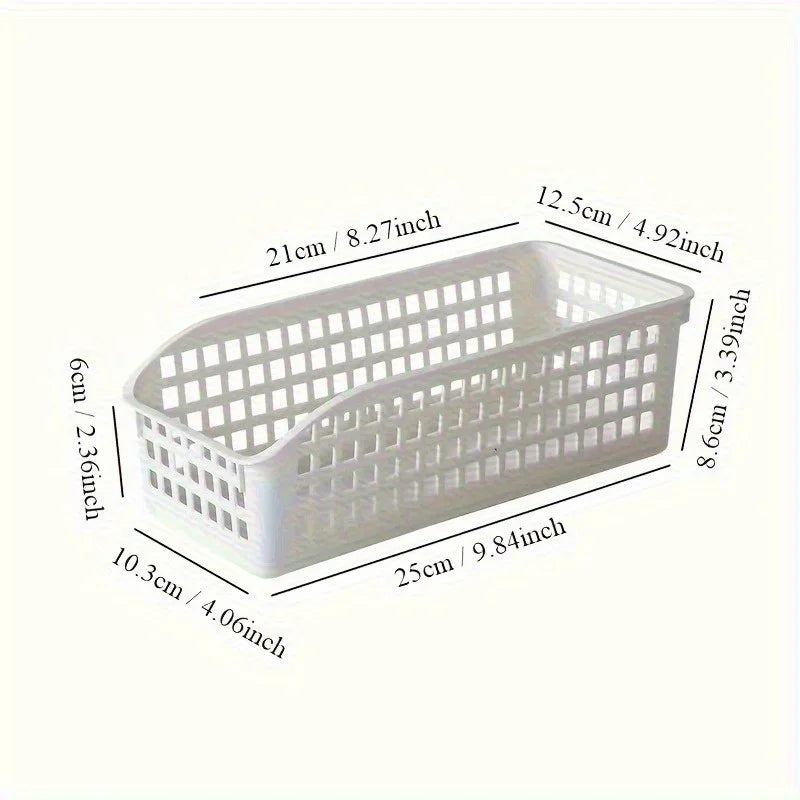 paniers rangement blancs perforations utilitaires fruits légumes charcuterie emballages divers multifonctionnels stockage familial