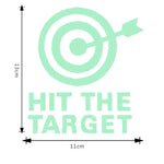 sticker urinoir blanc cible verte hit target lumineux salle bain décoration moderne pvc