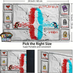 tapis jeu dessin animé non glissant blanc rouge bleu noir waterproof