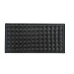 tapis caoutchouc noir texturé bord arrondi antidérapant vaisselle bar restaurant utilitaire