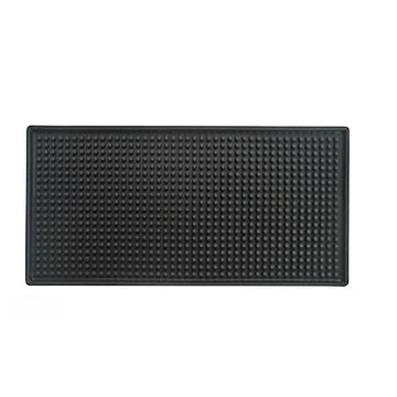 tapis caoutchouc noir texturé bord arrondi antidérapant vaisselle bar restaurant utilitaire