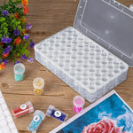 boîtes rangement transparentes pots ronds stockage diy accessoires broches graines vis fixations artisans