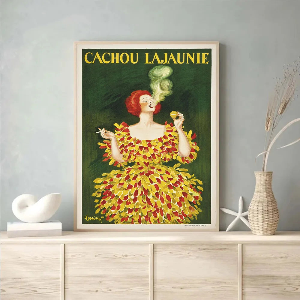 Affiche décorative Art Nouveau en taille 40x50 cm