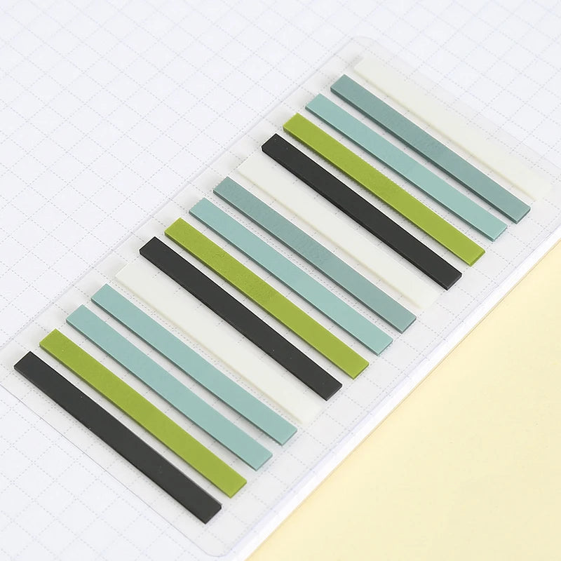marqueurs pages stickers multicolores rectangulaires adhésifs modernes étudiants livres fournitures memo notes autocollantes