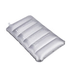 coussin gonflable gris bleu marine moderne valve camping voyage sommeil ultraléger