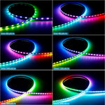 ruban led flexible multicolore 60 100 120 160 200 leds métro moderne adhésif double