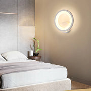 Applique murale ronde moderne LED pour chambre salon couloir - Éclairage doux et design