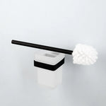 accessoires salle bain noir moderne ensemble porte serviettes papier toilette brosse dents móc cosmétiques