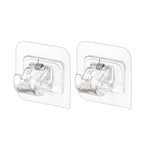 crochets suspension clips fixation tige douche blanc moderne utilisation multiple salle bain cuisine