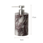 ensemble salle bain marbre calacatta viola violet distributeur savon pot pinceaux plateau moderne élégant